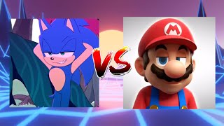Sonic VS Mario | Zero Two Dodging meme