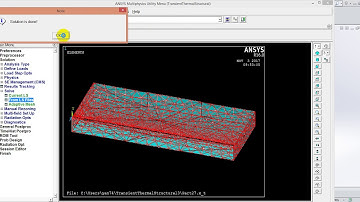 ANSYS APDL Coupled Transient Thermal and Structural Analysis of Leaser Cut7