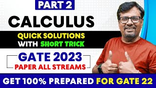 GATE Exam | Engineering Mathematics  - Calculus PART 2 | GATE 2021 Paper Solution With Short Trick