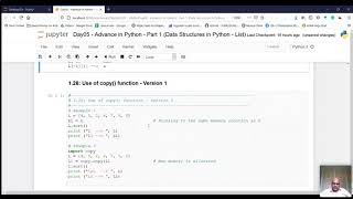 ML Workshop Session 9: Basic Python Programming Continued....
