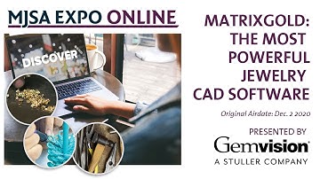 MatrixGold: The Most Powerful Jewelry CAD Software - Presented by Gemvision