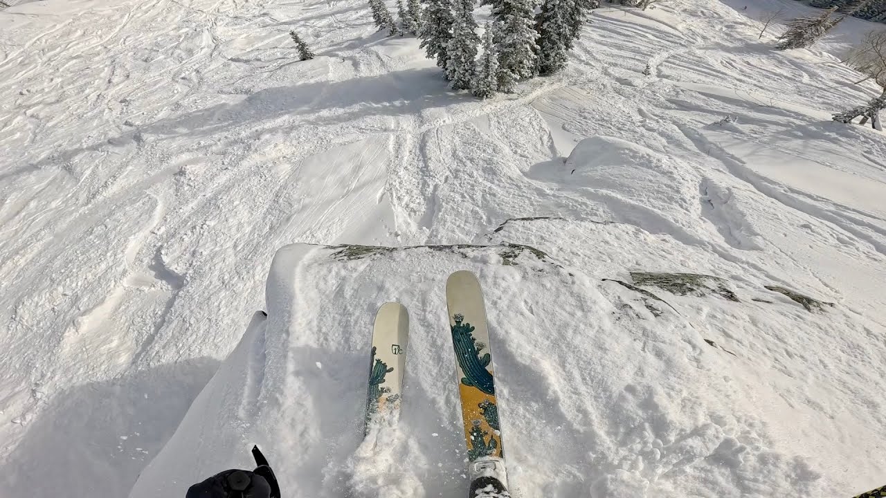 Skiing Cliffs and Powder in Utah