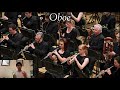 The woodwinds of the symphony orchestra