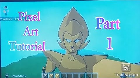 Minecraft pixel art tutorial - yellow diamond (steven universe) part 1