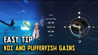 Catch MORE fish by changing the time! - Quick Fishing Tip (Genshin Impact)