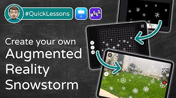 Create your own Augmented Reality Snowstorm in AR Makr   |   iPad #QuickLessons
