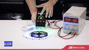 Glite WS2811 White Color LED Strip Light Demo #ledstrip #ledlights