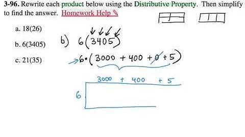 3-96 CC1 CPM - Multiplication Using Distributive Property (Area Model)