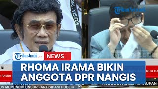 Momen Anggota DPR Nangis Saat Rhoma Irama Nyanyi di Rapat DPR Dengan PADMI