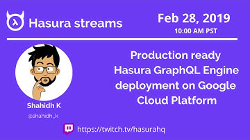 Production ready Hasura GraphQL Engine deployment on Google Cloud Platform