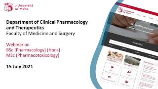 B.Sc. (Pharmacology) (Hons) & M.Sc. (Pharmacotoxicology) | Webinar