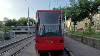 Bratislava Trams - 4K Cabview - Rušné ráno na Linke č. 7