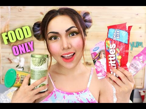 FULL FACE Makeup using only FOOD !!!