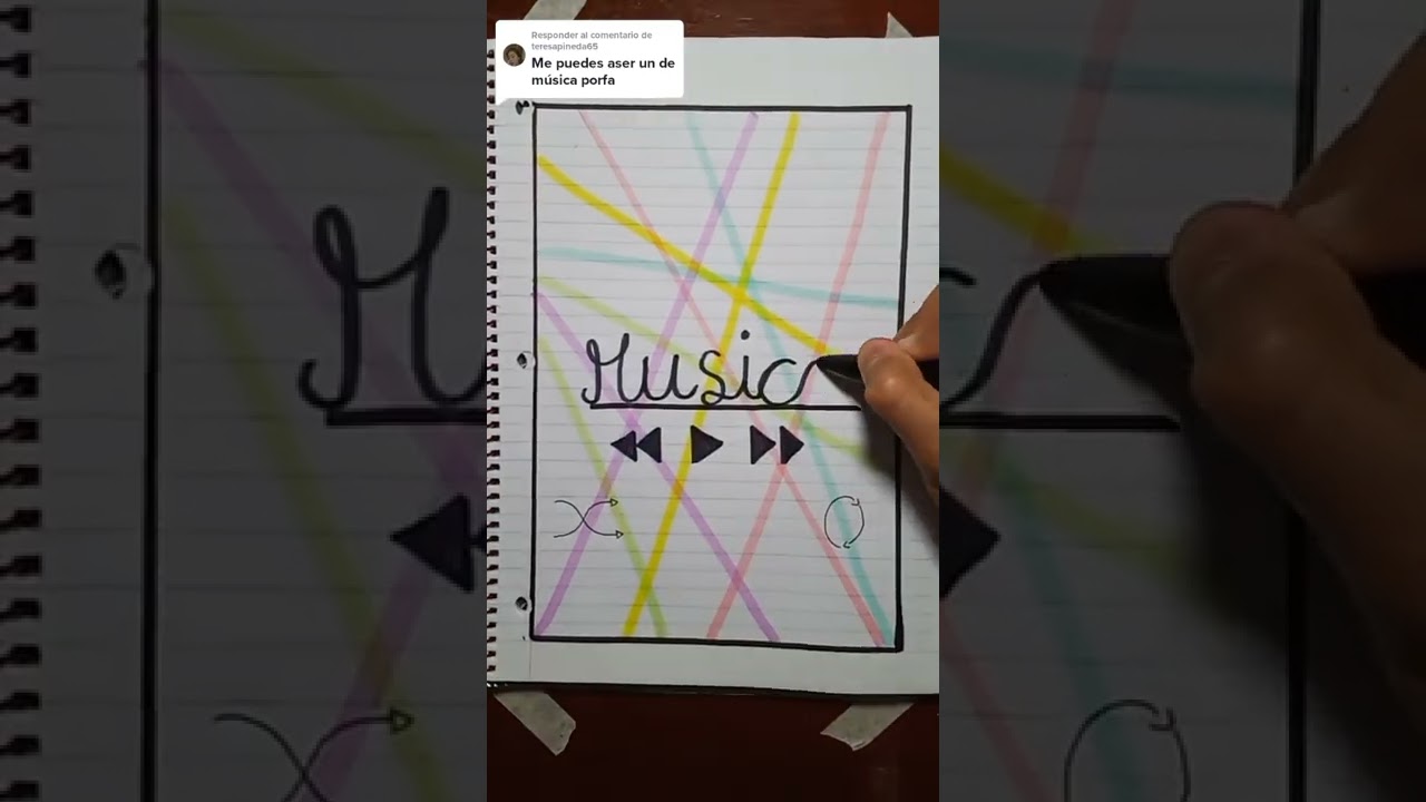 portada fácil y bonita de musica