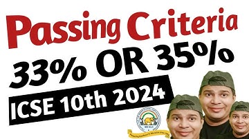 passing criteria for class 10 icse 2024|passing criteria for class 10 icse|icse 10th passing marks