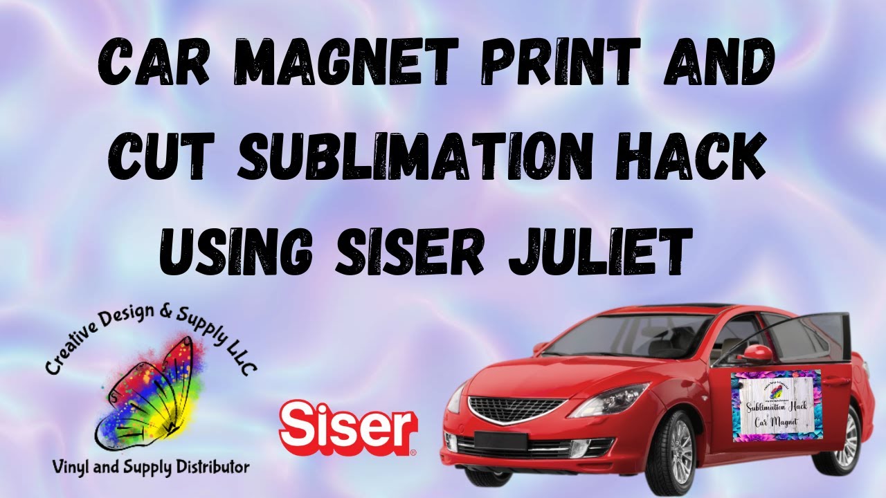 SUBLIMATION CAR MAGNET: How to Sublimate a car magnet! 