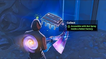 Fortbyte #52 Challenge - Accessible with Bot Spray inside a Robot Factory Guide - Fortnite