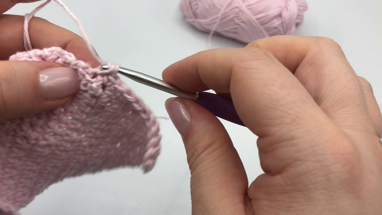 Kreatosses hækleskole - hæklet fastmaske kant