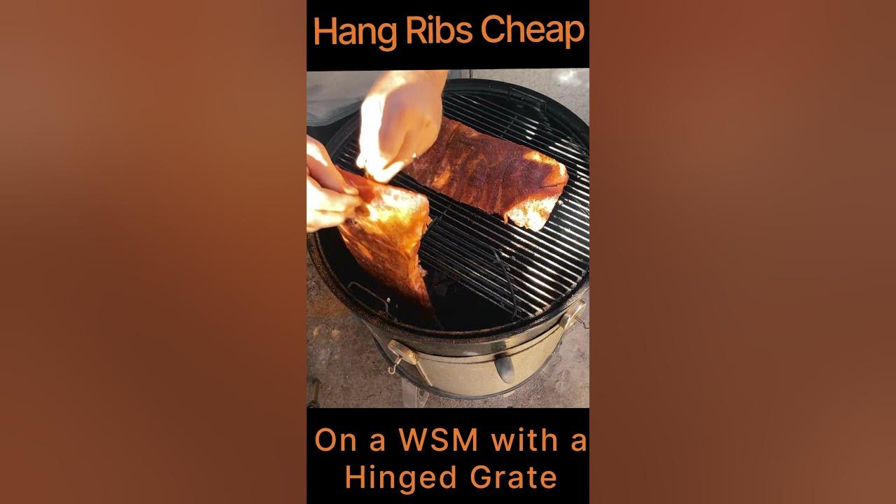 Hang Ribs Cheap On A WSM With A Hinged Grate YouTube hang-ribs-cheap-on-a-wsm-with-a-hinged-grate-youtube