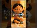 ✨ Maya & Her Magic Robot 🤖 | Kids 3D Cartoon Story | Learning with Technology 📚💡 #shorts #technology