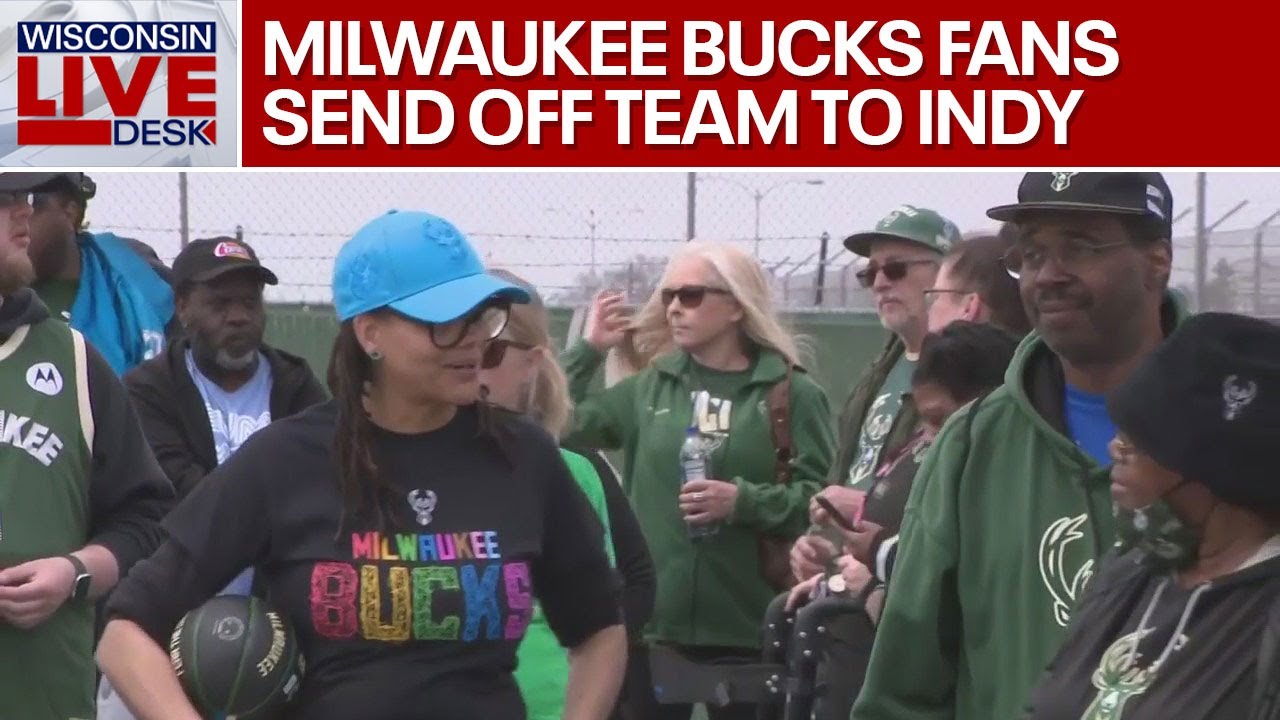 Milwaukee Bucks fans get geared up to send off team to Indy | FOX6 News Milwaukee