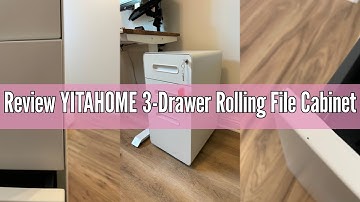 Review YITAHOME 3-Drawer Rolling File Cabinet