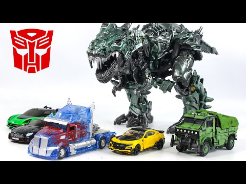 Transformers 5 Oversized Grimlock Optimus Prime Hound Bumblebe Crosshairs Drift Vehicles <strong>Robots</strong> Toys