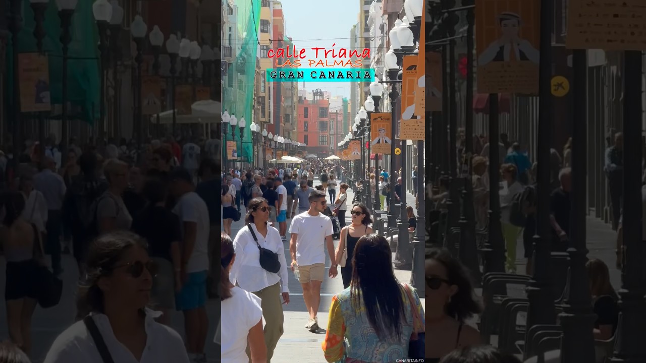 Gran Canaria - calle Triana, Las Palmas 🛍️🇮🇨 #canaritainfo #grancanaria #laspalmasdegrancanaria
