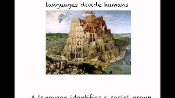 identity through language and the politics of language