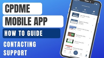 Contacting the CPDme Support team using the CPD Portfolio Building Mobile App