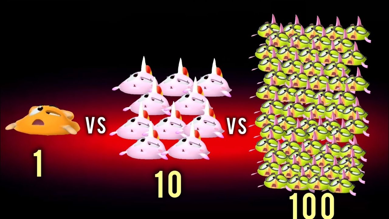 My Talking Tom 2 - 1 vs 10 vs 100 - squeak, sugar, flip