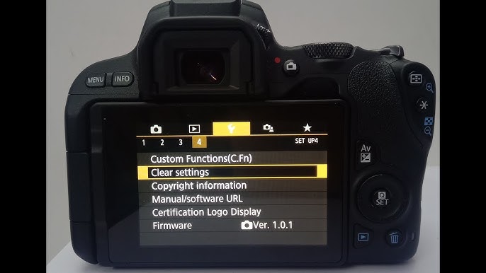 How to Reset Settings in Canon DSLR || How to Clear Settings in Canon DSLR - YouTube