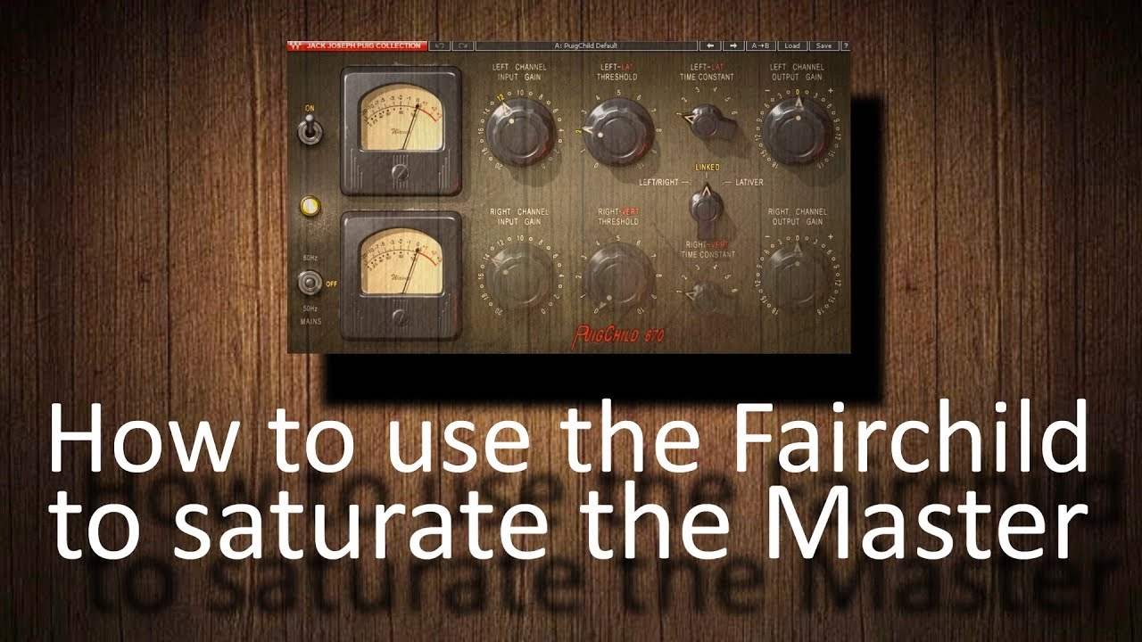 How to use a Fairchild compressor to saturate the Master Channel - YouTube