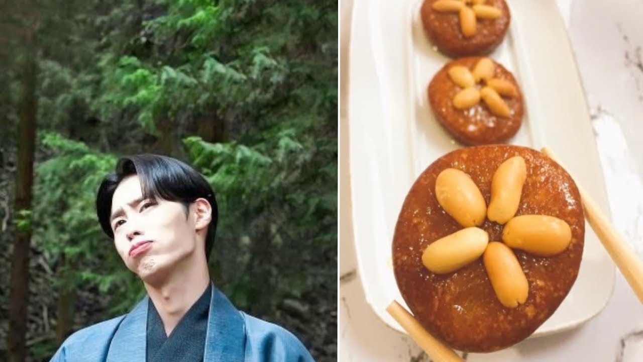 حلوى الياكجوا الكوري 🇰🇷من الدراما الكوريه خيمياء الارواح 📺لذيذه حرفياً Yakgwa Korean