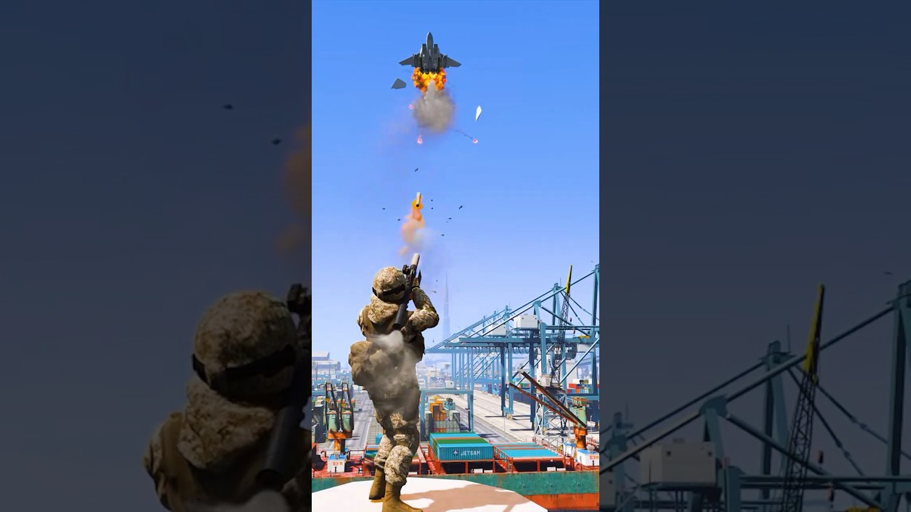 Solo Fallen Soldier Destroys Fighter Jet gta5 ep471 