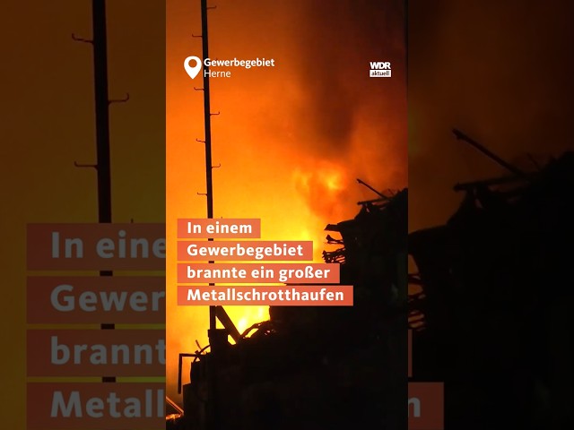 Gefahr in #Herne: #Feuerwehr warnt nach #Brand | WDR aktuell