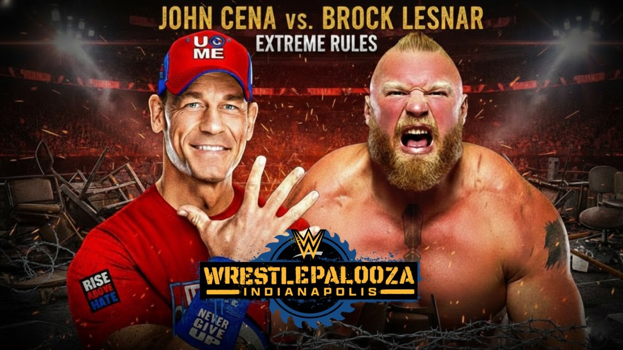 John Cena vs Brock Lesnar | Extreme Rules Match | Wrestlepalooza | WWE 2K25
