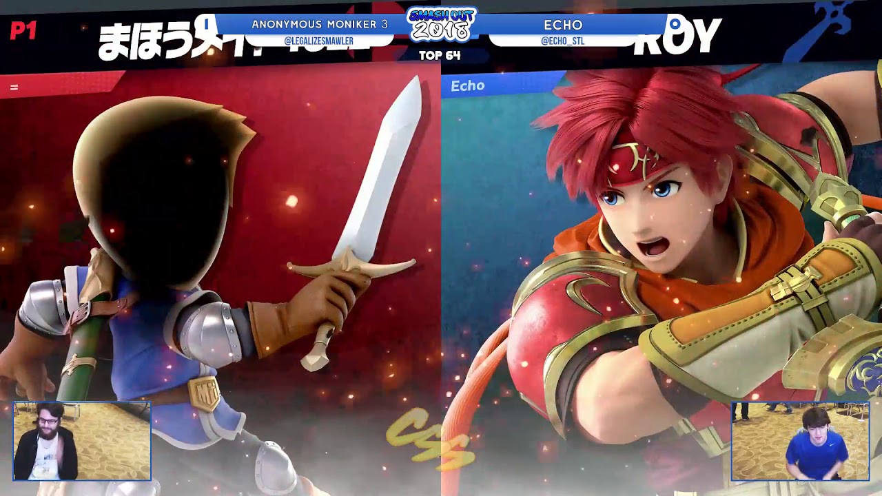 [Smash Out 2018] Winners Round 3: Anonymous Moniker 3 (Mii Swordfighter) vs. Echo (Roy)