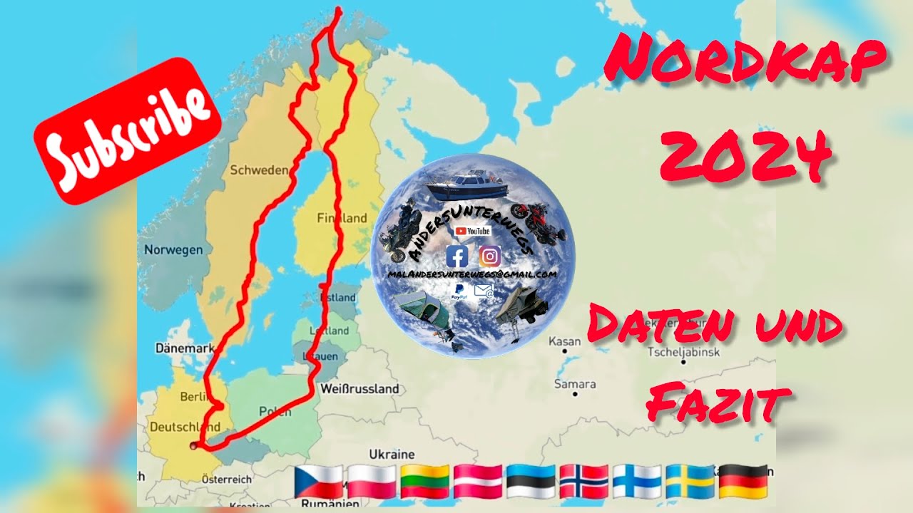 Unsere Nordkap Tour mit Motorrad 2024!!! Daten und unser Fazit