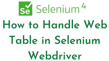 How to Handle Web Table in Selenium Webdriver | Capture Dynamic WebTable In Selenium | Selenium