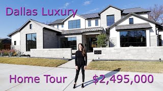 Dallas, TX | Luxurious Contemporary Modern Home Tour | Twin Oaks Custom Homes | $2,495,000