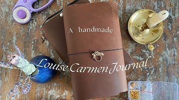 Making my own leather journal cover 📔 DIY Louise Carmen Journal