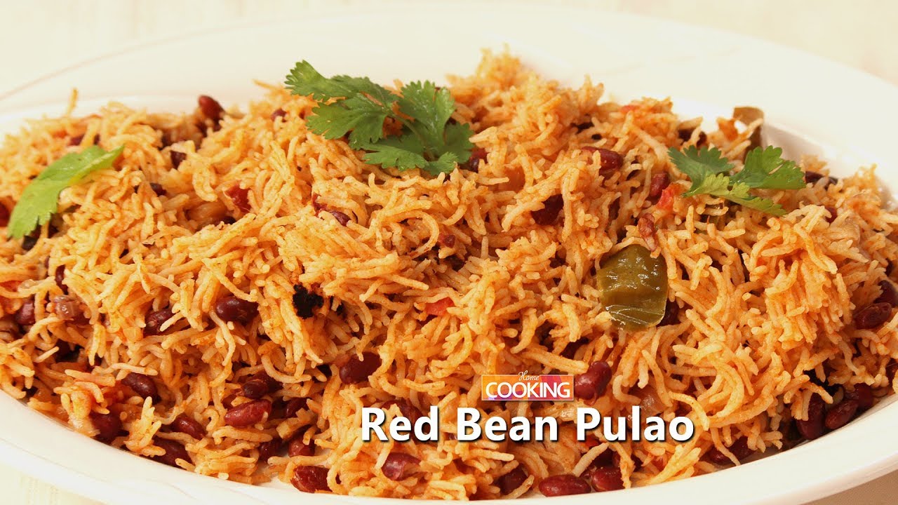 Rajma Pulao Red Bean Pulao Recipe Spicy Kidney Bean Rice YouTube