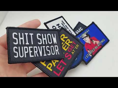 Custom Printed Woven Labels with Hook & Loop | Detachable Velcro Backed Patches | Chief Labels