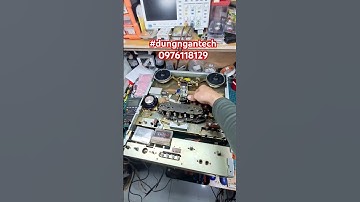 Giới thiệu video sửa chữa đầu băng cối #AKAI #GX635D máy sai tốc độ,một kênh thỉnh thoảng mất tiếng.