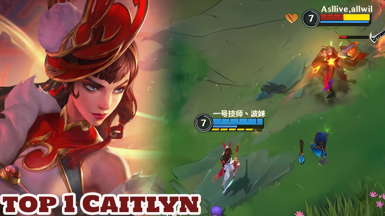 Wild Rift Caitlyn - Top 1 Caitlyn Gameplay Rank Season 15