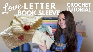 How to make a Love Letter Book Sleeve + purse! | Crochet Tutorial screenshot 1