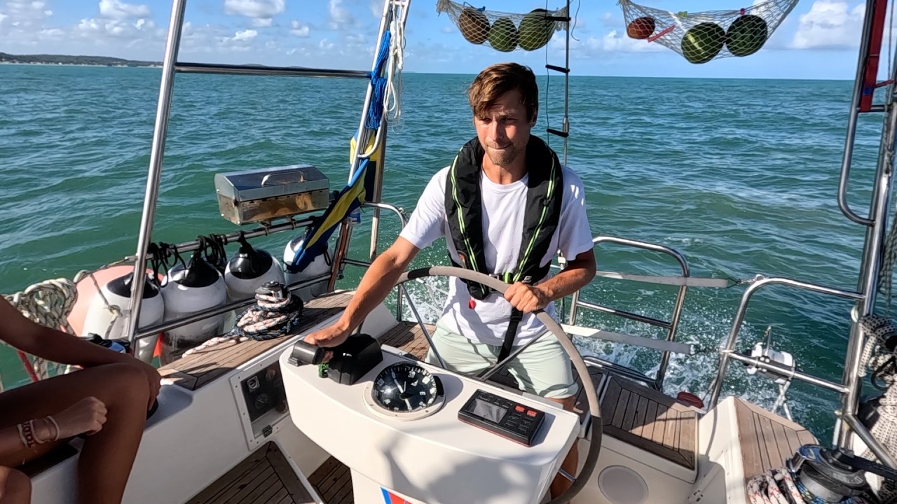 ⁣We Hit a Sandbank Entering This River.. | Sailing from Sweden to Brazil and Caribbean [3.19]
