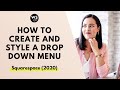 How to create and style a drop down menu in Squarespace (2020)