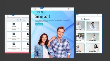 How To Create  Responsive Dental Clinic Website  Using HTML , CSS & JavaScript